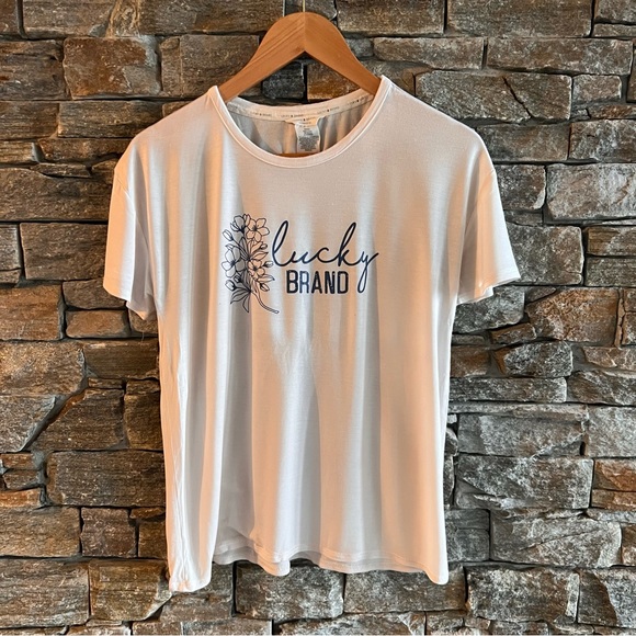 Lucky Brand Soft Crew Neck Tee - Picture 1 of 6